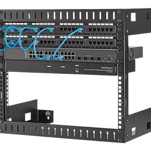 Startech.Com 8U 19" Wall Mount Network Rack - 12" Deep 2 Post Open Frame Server Room Rack For Data/Av/It/Computer Equipment/Patch Panel With Cage Nut