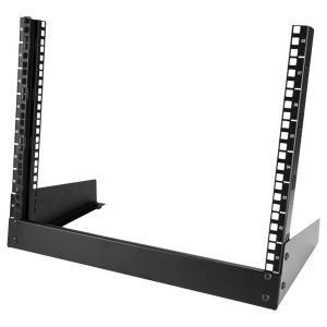 Startech.Com 8U Open Frame Network Rack - 19" 2 Post Free Standing Desktop Rack For Computer, Av, Media, It, Data & Server Room Equipment (Rk8od) - R