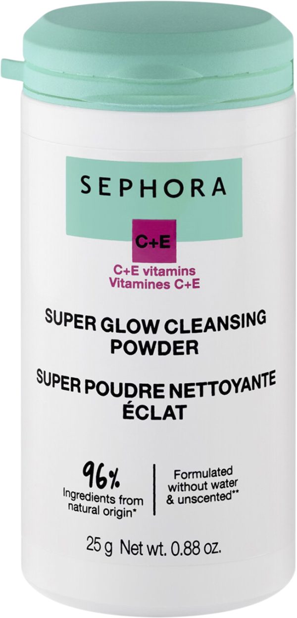 Super Glow Cleansing Powder Vitamins C+E Face Cleanser