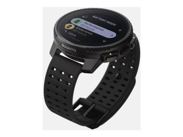 Suunto Vertical - Glasfiberforstærket Polyamid - Sportsur Med Rem - Håndledsstørrelse: 125-175 Mm - Display 1.4" - Bluetooth - 86 G - Alt Sort