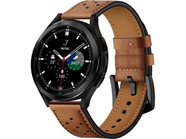 Tech-Protect Tech-Protect Leather Smartwatch Samsung Galaxy Watch 4 40/42/44/46 Mm Brown