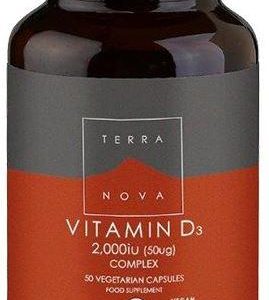 Terranova Vitamin D3 2000 IU, 50kap.