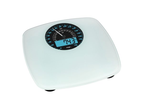 Tfa-Dostmann 50.1003.02, Elektronisk Personlig Vægt, 180 Kg, Sort, Hvid, 5 Kg, Kg, Lb, St, Rektandel