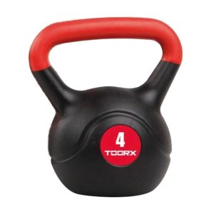 Toorx Krp-4, Standard Kettlebell, Sort, Rød, 4 Kg