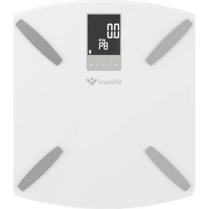 Truelife Fitscale W3, Elektronisk Personlig Vægt, 180 Kg, Firkant, Hvid, Glas, Lcd