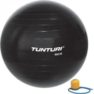 Tunturi Gymball Træningsbold Med Pumpe 90 Cm, Sort