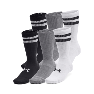 Under Armour Sokker - Essentials 6-Pack Crew Socks - White / Black M