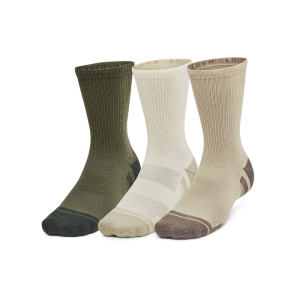 Under Armour Sokker - Performance Tech 3-Pack Crew Socks - City Khaki / Ivory Dune M