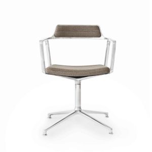 Vipp 452 Swivel Drejestol Mørk Sand/Aluminium