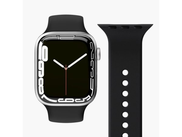 Vonmählen Classic, Band, Smartwatch, Sort, Apple, Apple Watch 42 Mm | 44 Mm | 45 Mm | 49 Mm, Silikone