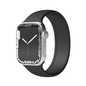 Vonmählen Solo Loop, Rem, Smartwatch, Sort, Apple, Apple Watch 38 Mm / 40 Mm / 41 Mm, Silikone