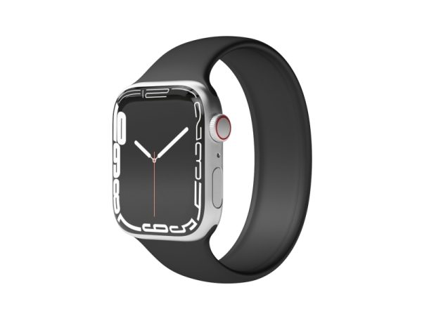 Vonmählen Solo Loop, Rem, Smartwatch, Sort, Apple, Apple Watch 38 Mm / 40 Mm / 41 Mm, Silikone