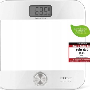 Waga azienkowa Caso Caso | Body Energy Ecostyle Personal Scale | 3416 | Maximum Weight (Capacity) 180 Kg | Accuracy 100 G | Baltas/Pilkas