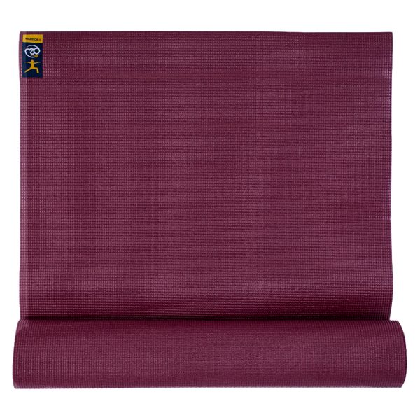 Warrior II yogamåtte (Bordeaux)