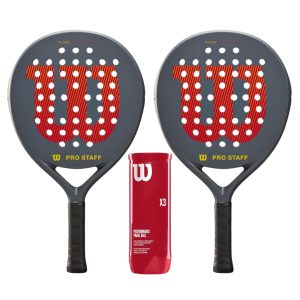 Wilson Padel Pakketilbud (Wilson Pro Staff Team V2 + Wilson Padel X3)