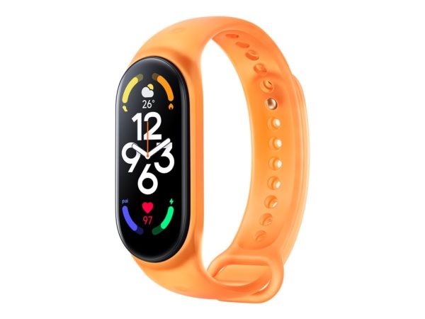 Xiaomi - Håndledsrem For Aktivitetssporer - 160 - 224 Mm - Neonorange - For Xiaomi Smart Band 7 Xiaomi Mi Band 7, Smart Band 7