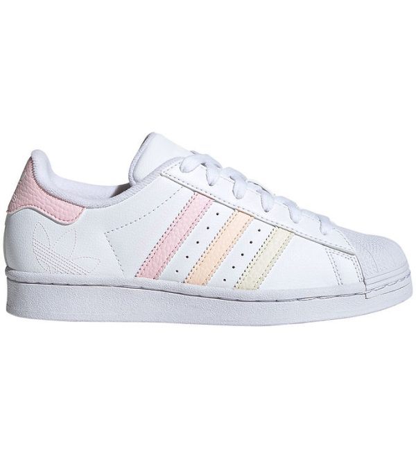 adidas Originals Sko - Superstar J - Hvid/Rosa