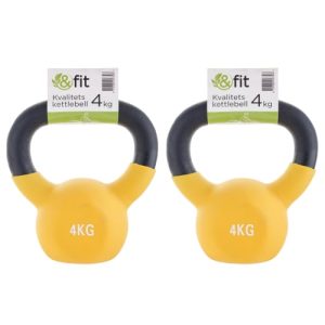 &Fit kettlebells - 4 kg - 2 stk.