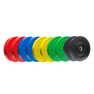 American Barbell 150 kg Color Sport Bumper Plate pakke