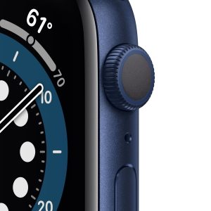 Apple Watch Series 6 (Gps) - 40 Mm - Blå Aluminium - Smart Ur Med Sportsbånd - Fluoroelastomer - Dyb Marine - Båndstørrelse: S/M/L - 32 Gb - Wi-Fi, B