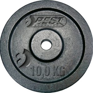 Best Sporting Best Sporting Vægtskive Støbejern Sort 10 Kg Fi 30 Mm