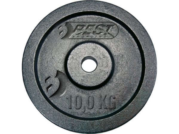 Best Sporting Best Sporting Vægtskive Støbejern Sort 10 Kg Fi 30 Mm