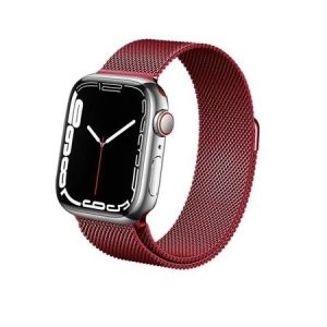 Crong Milano Stålrem Til Apple Watch 38/40/41 Mm (Rød)