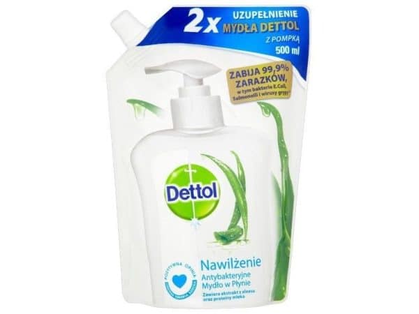 Dettol 3028712, Hud, Opfyldningssæt Til Automat, Anti-Bakteriel, Fugte, Aloe Vera, Vitamin E, 500 Ml