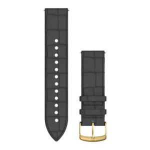 Garmin Acc, Vivomove Hr Band, Italian Juodas-Alligator, One-Size