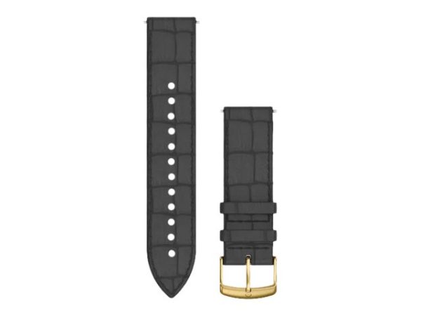 Garmin Acc, Vivomove Hr Band, Italian Juodas-Alligator, One-Size