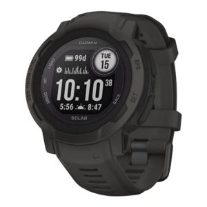 Garmin Instinct 2 Solar - 45 Mm - Grafit - Sportsur Med Bånd - Silikone - Håndledsstørrelse: 135-230 Mm - Monokrom - 32 Mb - Bluetooth, Ant+ - 53 G