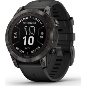 Garmin Smart Watch Fenix7 Pro Saph Solar Crbn Sportsur