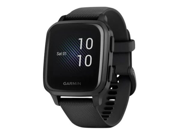 Garmin Venu Sq Music Edition - Sort - Sportsur Med Bånd - Silikone - Sort - Håndledsstørrelse: 125-190 Mm - Display 1.3" - Bluetooth, Wi-Fi, Nfc, Ant