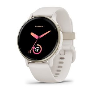 Garmin Vívoactive 5 - Elfenben - Smart Ur Med Bånd - Silikone - Håndledsstørrelse: 125-190 Mm - Display 1.2" - 4 Gb - Bluetooth, Wi-Fi, Ant+ - 26 G