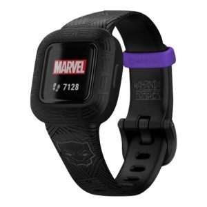 Garmin Vivofit Jr. 3 - Marvel Black Panther - Aktivitetssporer Med Bånd - Silikone - Sort - Håndledsstørrelse: 130-175 Mm - Bluetooth - 25 G