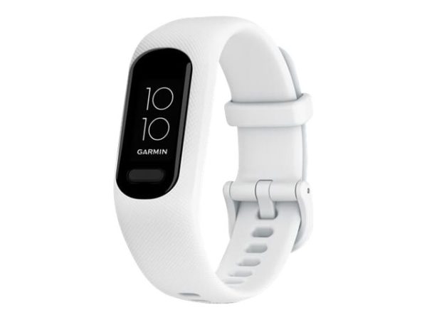 Garmin Vívosmart 5 - Aktivitetssporer Med Bånd - Silikone - Hvid - Båndstørrelse: S/M - Monokrom - Bluetooth, Ant+ - 24.5 G