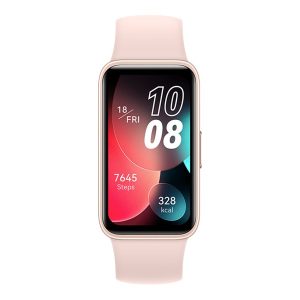 Huawei Band 8 - Aktivitetssporer Med Rem - Silikone - Håndledsstørrelse: 120-190 Mm - Display 1.47" - Wi-Fi, Bluetooth - 14 G - Sakura Pink