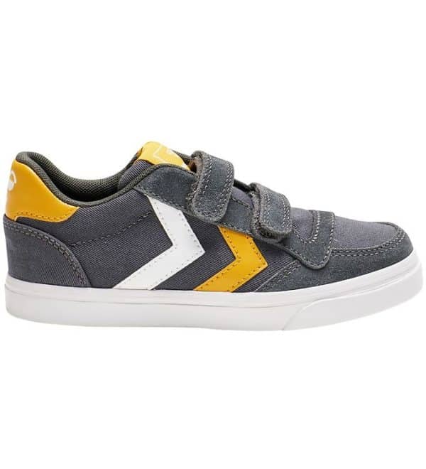 Hummel Sko - Stadil Low Jr - Asphalt m. Velcro