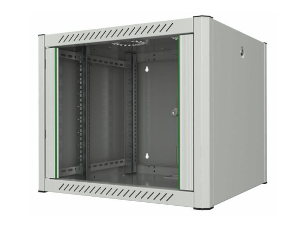 Lanview By Logon - Rack Kabinet - 60 X 56, Pro - Vægmonterbar - Hvid, Ral7035 - 9U - 19"