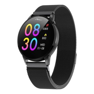 Media-Tech Active-Band Geneva Mt863 - Aktivitetssporer Med Netrem - Rustfrit Stål - Håndledsstørrelse: Op Til 230 Mm - Display 1.3" - Bluetooth - 71