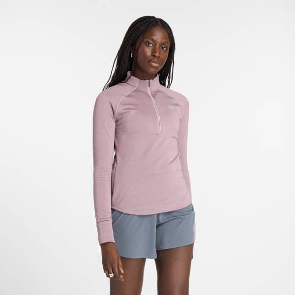 New Balance Athletics Heat Grid Half-Zip Midlayer Dame