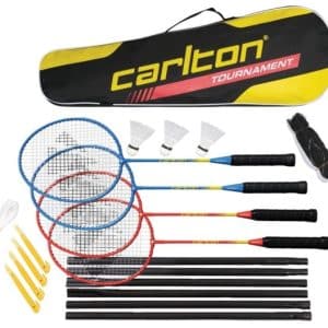 Sko Badminton Set Carlton Tournament 4 Rackets+3Shuttlecocks+Net+Bag