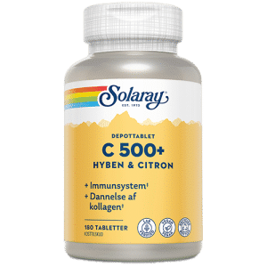 Solaray C500+ Hyben og Citron (180 tabletter)