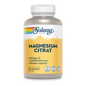 Solaray Magnesium Citrat - 180 kaps.