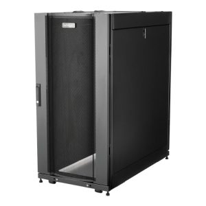 Startech.Com 25U Server Rack Cabinet, 4 Post Adjustable Depth 7" To 35" Locking Vented Mobile/Rolling Network/Data/It Equipment Enclosure W/ Casters/