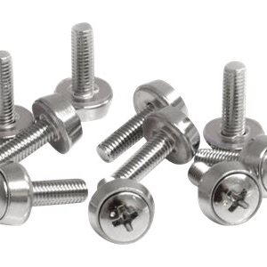 Startech.Com M5 X 12Mm - Screws - 100 Pack - M5 Mounting Screws For Server Rack & Cabinet (Cabscrewsm5) - Skruesæt (Pakke Med 100) - For P/N: Rack-18