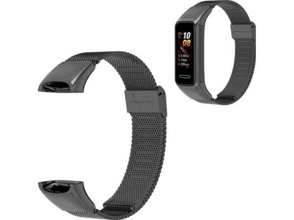 Strado Steel Strap For Honor Band 5 (Black) Universal