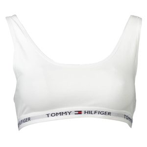 Tommy Hilfiger White Cotton Dame Sports Bra