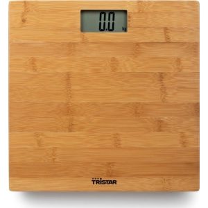 Tristar Wg-2432, Elektronisk Personlig Vægt, 180 Kg, 100 G, Bamboo, G, Oz, Kg, Lb, Firkant