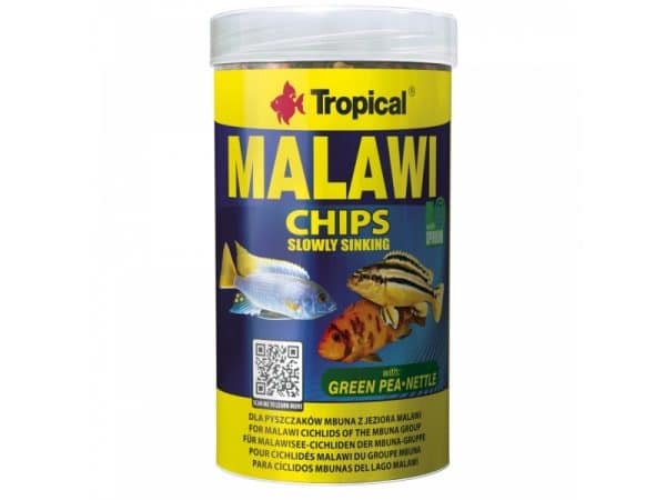 Tropical Malawi, Akvariefisk, Tør Fiskefoder, Sprød, Vitamin A, Vitamin C, Vitamin D3, Vitamin E, Kobber, Jod, Jern, Magnesium, Molybdenum, Selenium,